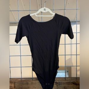 Black everlane body suit